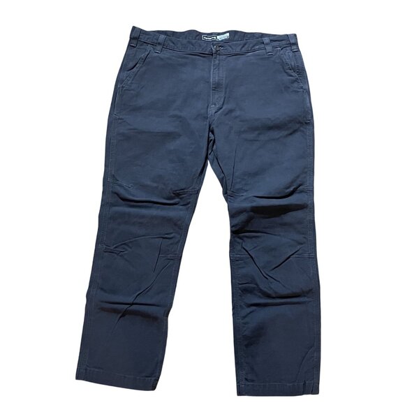 Carhartt Mens Straight Fit Pants 40x30 Blue Cotton Blend Durable Workwear - Picture 3 of 4